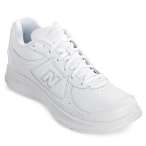 New Balance Mens 577 Walking Sneakers US 15 D EU 50 White Leather EUC